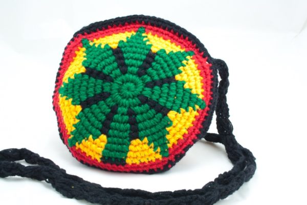 Bag Circle Knitted Ganja Shoulder Zip
