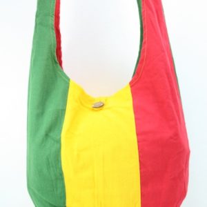 Bag Hippie Big Size Shoulder Button Green Yellow Red