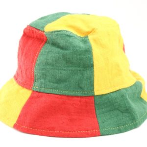 Bucket Hat Green Yellow Red Reggae Colors
