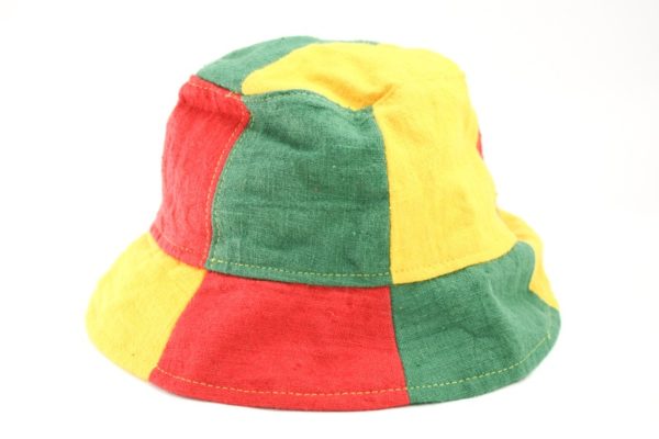 Bucket Hat Green Yellow Red Reggae Colors