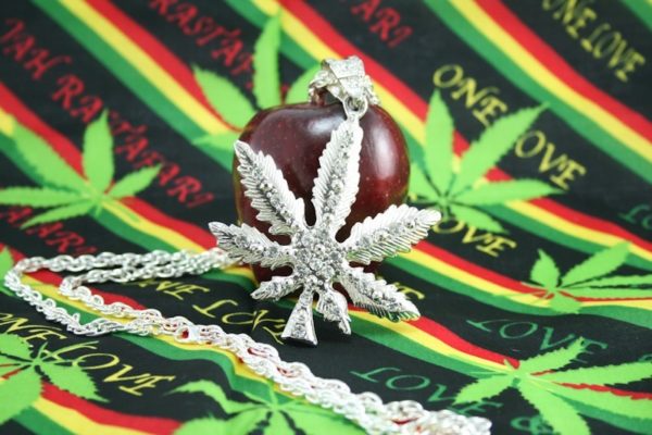 Necklace Big Cannabis Leaf Pendant