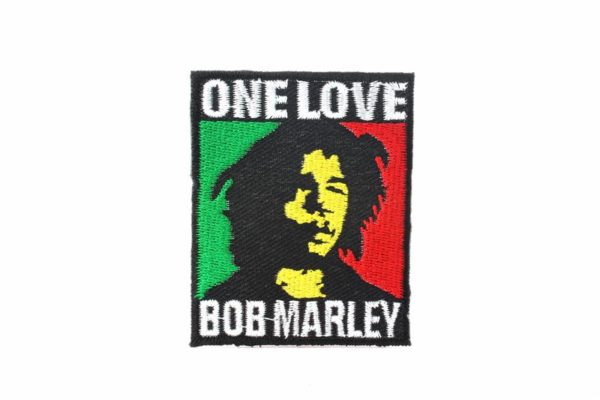 One Love Patch Bob Marley Memorabilia Rasta Patch to Sew-On or Stitch-On