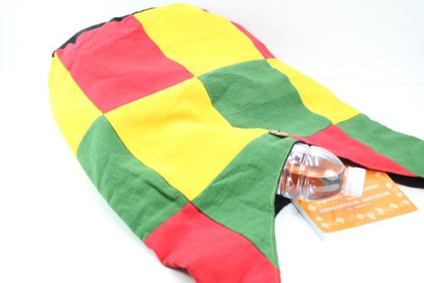 Bag Roots Beach Big Size Shoulder Button Green Yellow Red