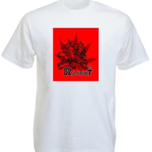 Rasta Ankh Lion Cannabis White Tee-Shirt