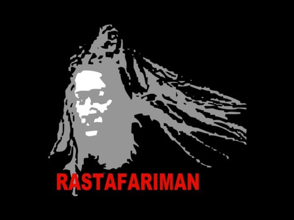 Rastafari Man Black Tee-Shirt