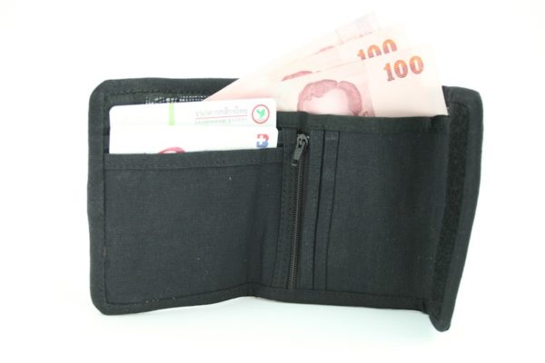 Wallet Hemp Rastaman Velcro Zip