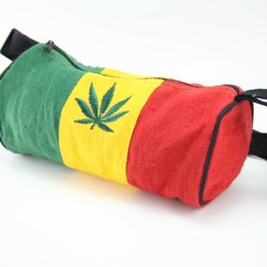 Bag Hemp Tube Small Size Cannabis Leaf