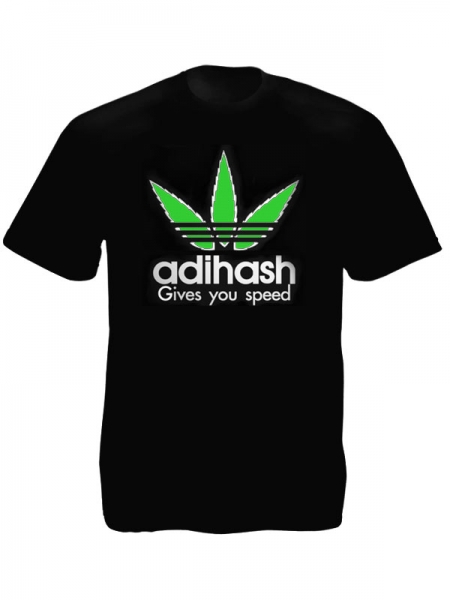 Adihash Gives You Speed Black Tee-Shirt