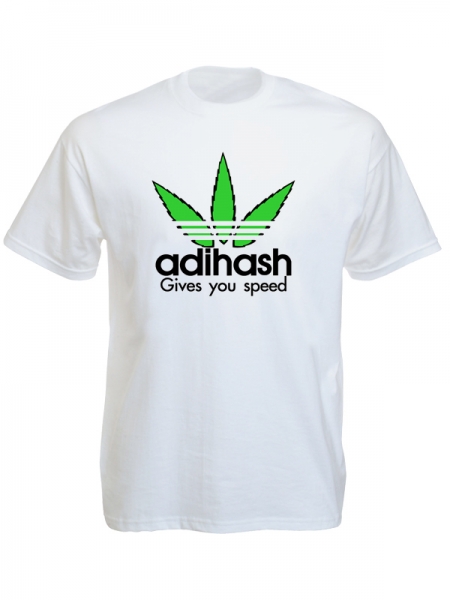 Adihash Gives You Speed White Tee-Shirt